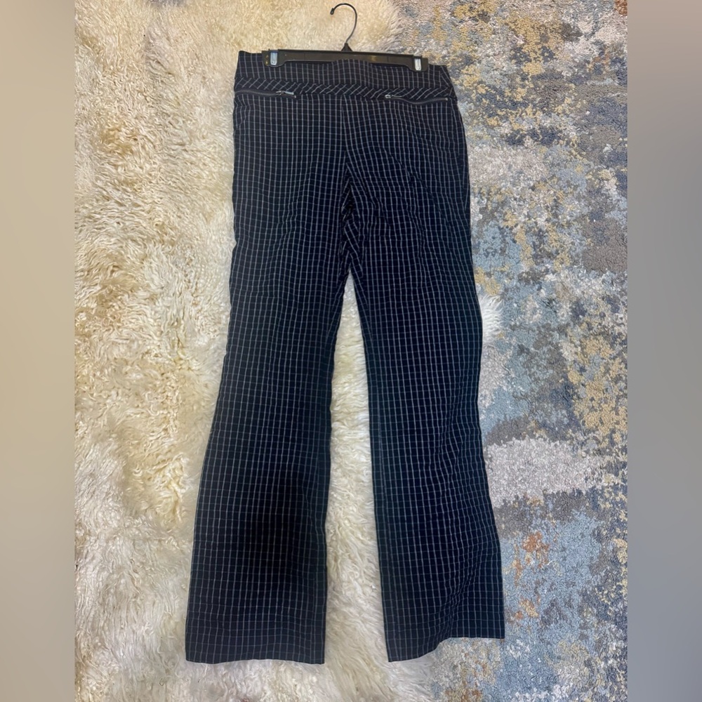 Elegant Black & White Checkered Men's Dress Pants